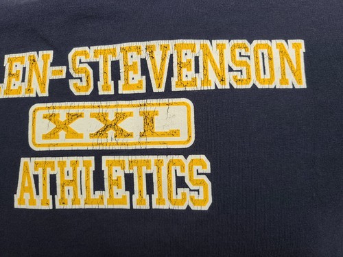 Allen Stevenson XXL Athletics Kids Blue XL 18-20 TShirt - Picture 7 of 8