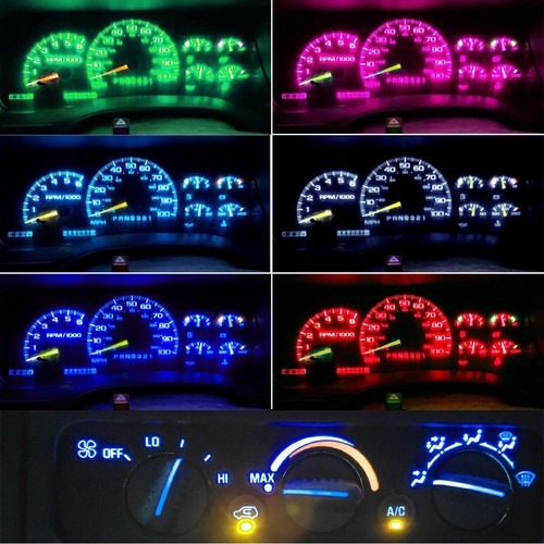 Dash Cluster Gauge White SMD LED Lights Kit For 99-02 Chevy Silverado 1500 2500 - Picture 2 of 11