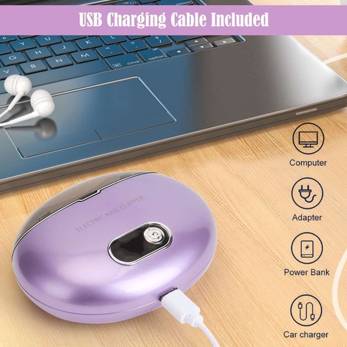 Electric Automatic Nail Clippers Toe Thick Nails Professional Cutter Pedicure US - Picture 10 of 15