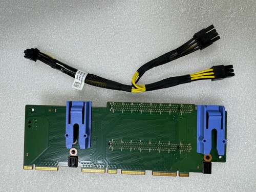 New DELL R740 R740XD GPU Power Extension Card MDDTD 0MDDTD w/Cable TR5TP 0TR5TP - Picture 5 of 13
