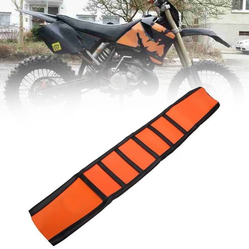 Gripper Soft Seat Cover Dirt Bike Motor Orange Fit For SX EXC 65 125 200 250 - Picture 6 of 14