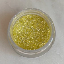 EDIBLE GLITTER in NEON YELLOW, Cake Decoration High Shine Dust for Cakes Drinks,
