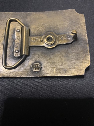 Vintage brass Roy Rogers Happy Trails Belt Buckle PPM Rare (needs cleaning) - Picture 7 of 8