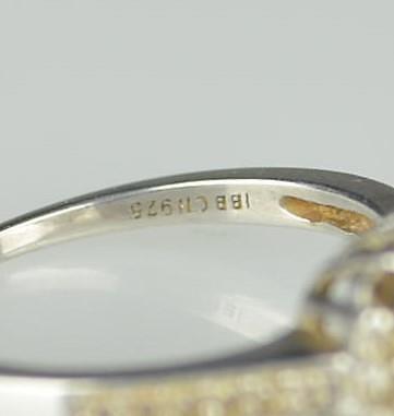 STERLING SILVER RING LOT (4)-STERLING RING BAND RHINESTONE ENGAGEMENT IBBCN RING - Picture 11 of 24