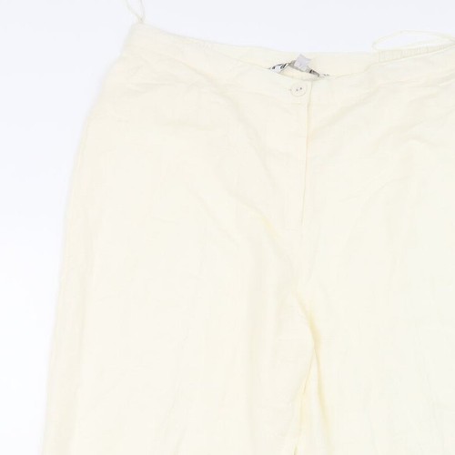Joanna Hope Womens Ivory Viscose Blend Trousers Size 14 L26 in - Picture 3 of 12