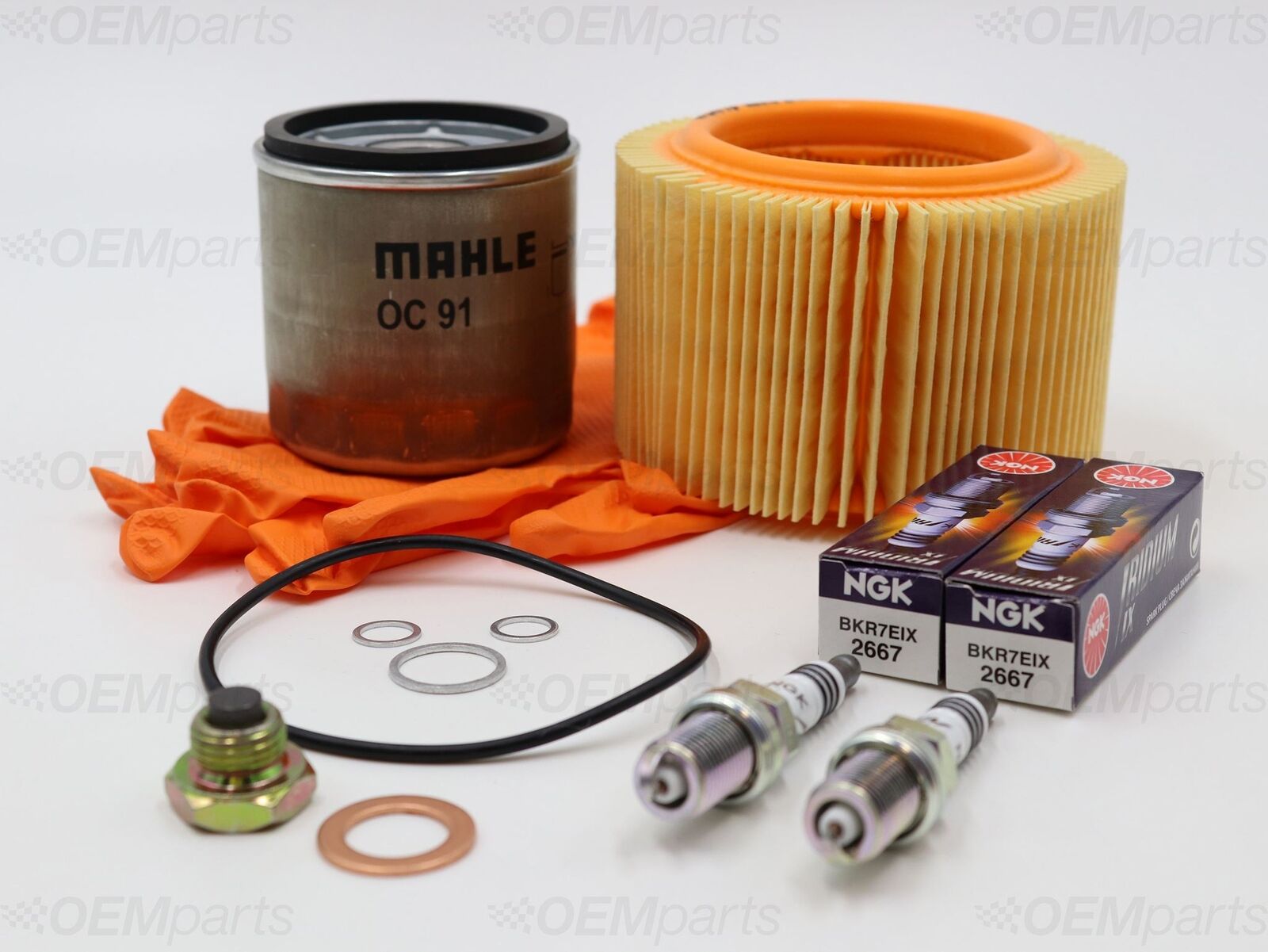 OE Mahle Air / Oil Filter, Iridium Spark Plug, Drain Plug BMW R 850 (1998-2001)