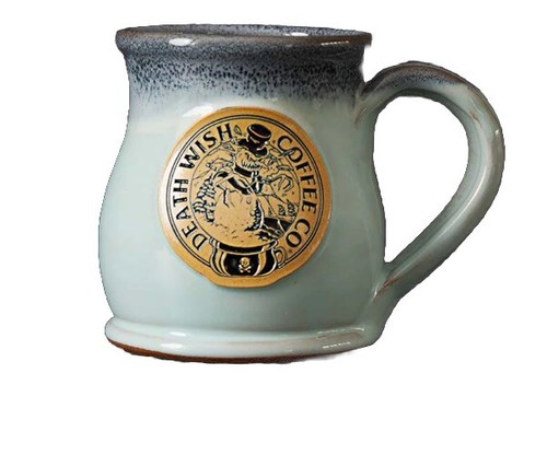 Death Wish Coffee Frostbite Mug 2024 With Patch SOLD Out Limited # 2569/3500 NIB - Picture 9 of 13