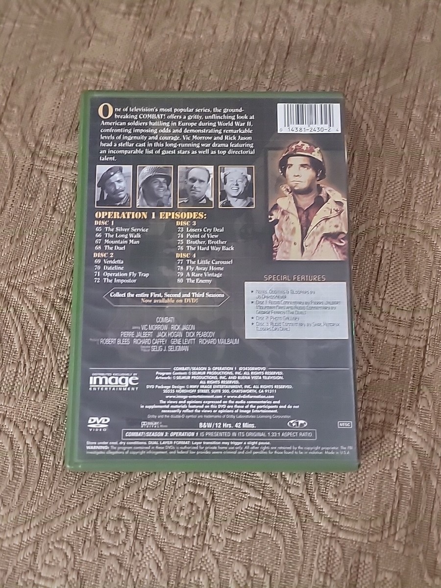 Combat - Season 3, Operation 1 4 Disc DVD BOXSET MINT Combat - Season 3, Operation 1 4 Disc DVD BOXSET MINT