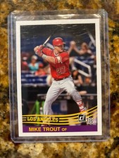 2018 Panini Donruss - Retro 1984 Red Jersey #242 Mike Trout Angels
