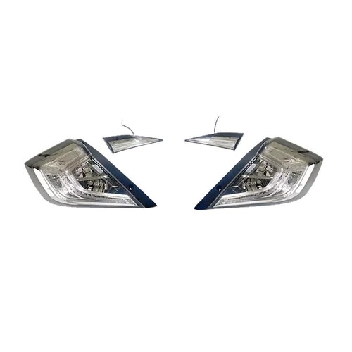 For Honda Civic Sedan 2016-2021 10th Gen Crystal Clear Lens LED Tail Lights fits - Foto 9 di 15