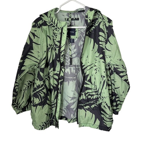 GAP Boys Sz 4 Packable Windbreaker Jacket Printed Ripstop Windbuster Tropical - Picture 4 of 7