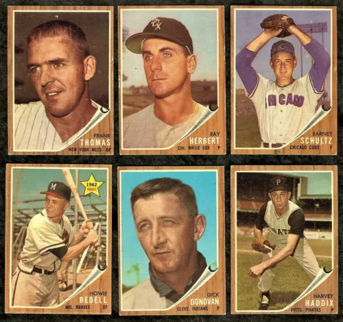 1962 Topps Baseball:  "Off Grade"  Choose Your Card  (#3 to #518) FREE SHIPPING!