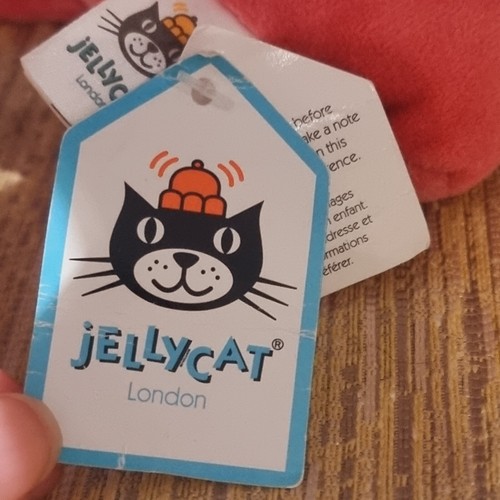 Giocattolo morbido Jellycat piccolo fenicottero fantasia nuovo con etichette - Foto 6 di 6