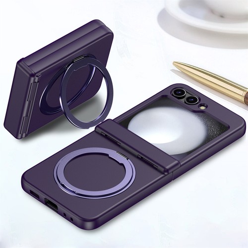 For Samsung Galaxy Z Flip 5 5G Rotatable Ring Holder Stand Case Hinge Protection - Picture 9 of 62