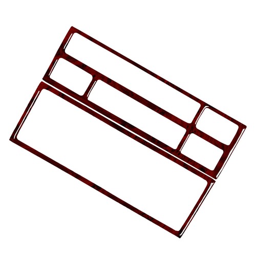 Red Wood Grain Console Radio CD Panel Cover Trim For BMW 3 Series E36 1991-1999 - Picture 3 of 9