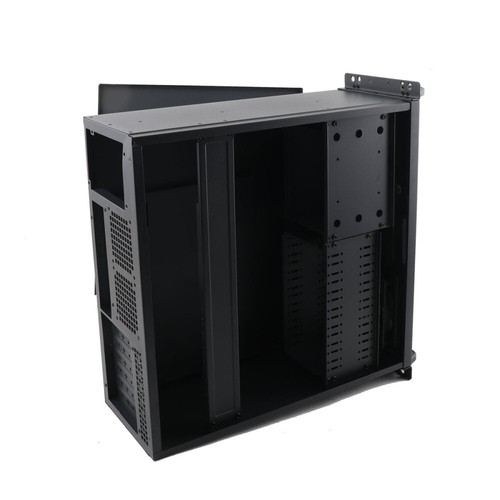 Wisząca szafka serwerowa 4U czarna do montażu 450x430x177 - Zdjęcie 8 z 16