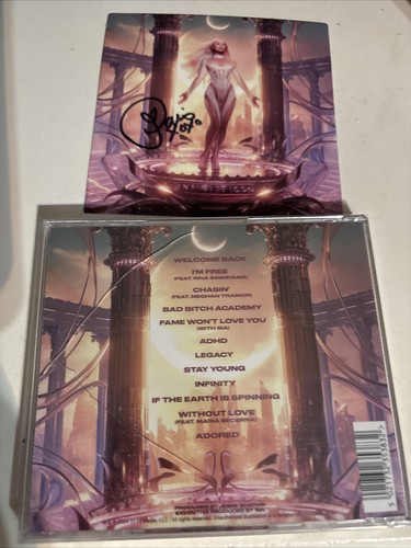 CD Infinite Icon firmado Paris Hilton NUEVO 2024 Inserto autografiado ~ - Imagen 2 de 3