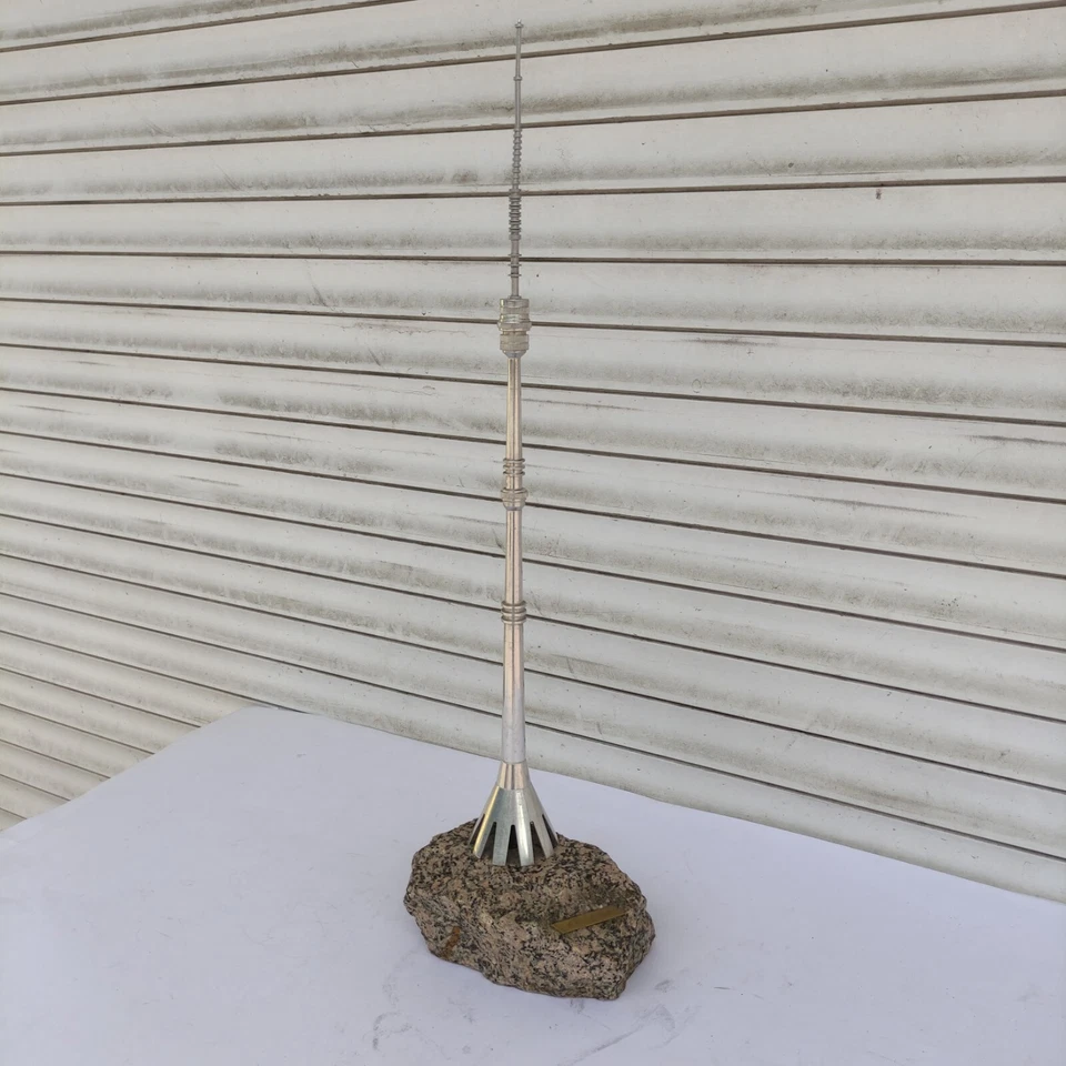 Sculpture, scale model of the Ostankino TV tower in Moscow - the center of globa - Image 3 of 4