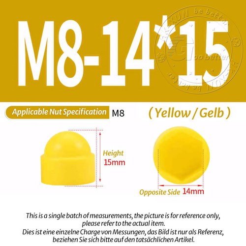Tapa de cúpula de cubierta de plástico para tuercas de perno hexagonales M4 M5 M6 M8 M10 M12 M16 M20 M24 - Imagen 64 de 112