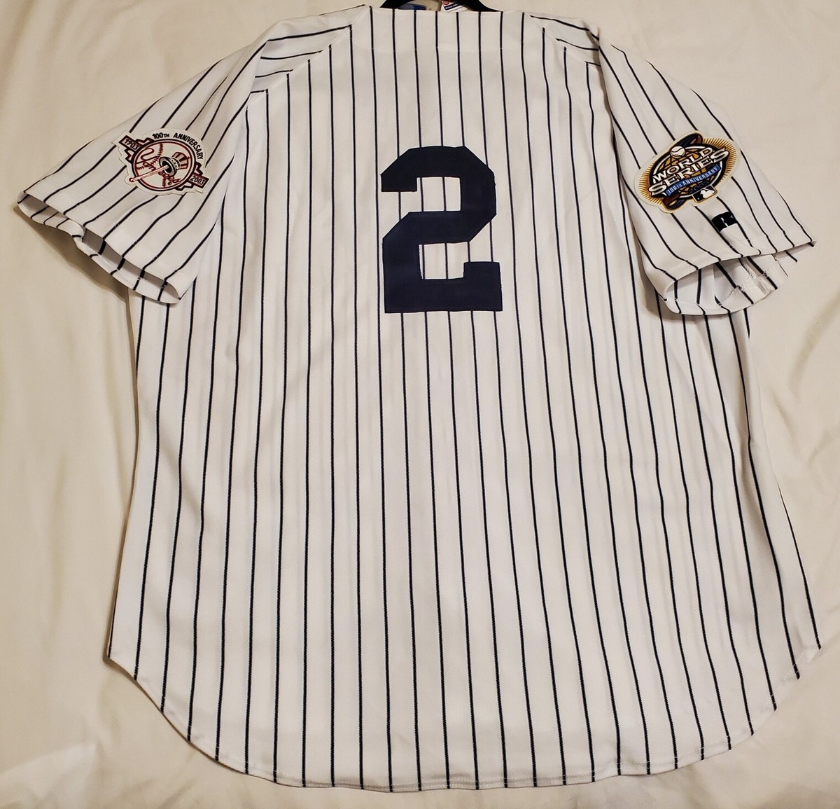 RUSSELL ATHLETIC ニューヨーク・ヤンキース 2XL AUTHENTIC RUSSELL ATHLETIC 52 2XL DEREK JETER NEW YORK YANKEES ON
