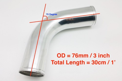 Alloy Car Intercooler Intake Pipe Tube - Straight / 45 / 90 / 180 Deg , All Size - 第 12/12 張圖片