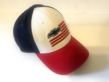 Chevrolet American USA Flag Hat Cap General Motors Chevy Hook Loop Adjustable