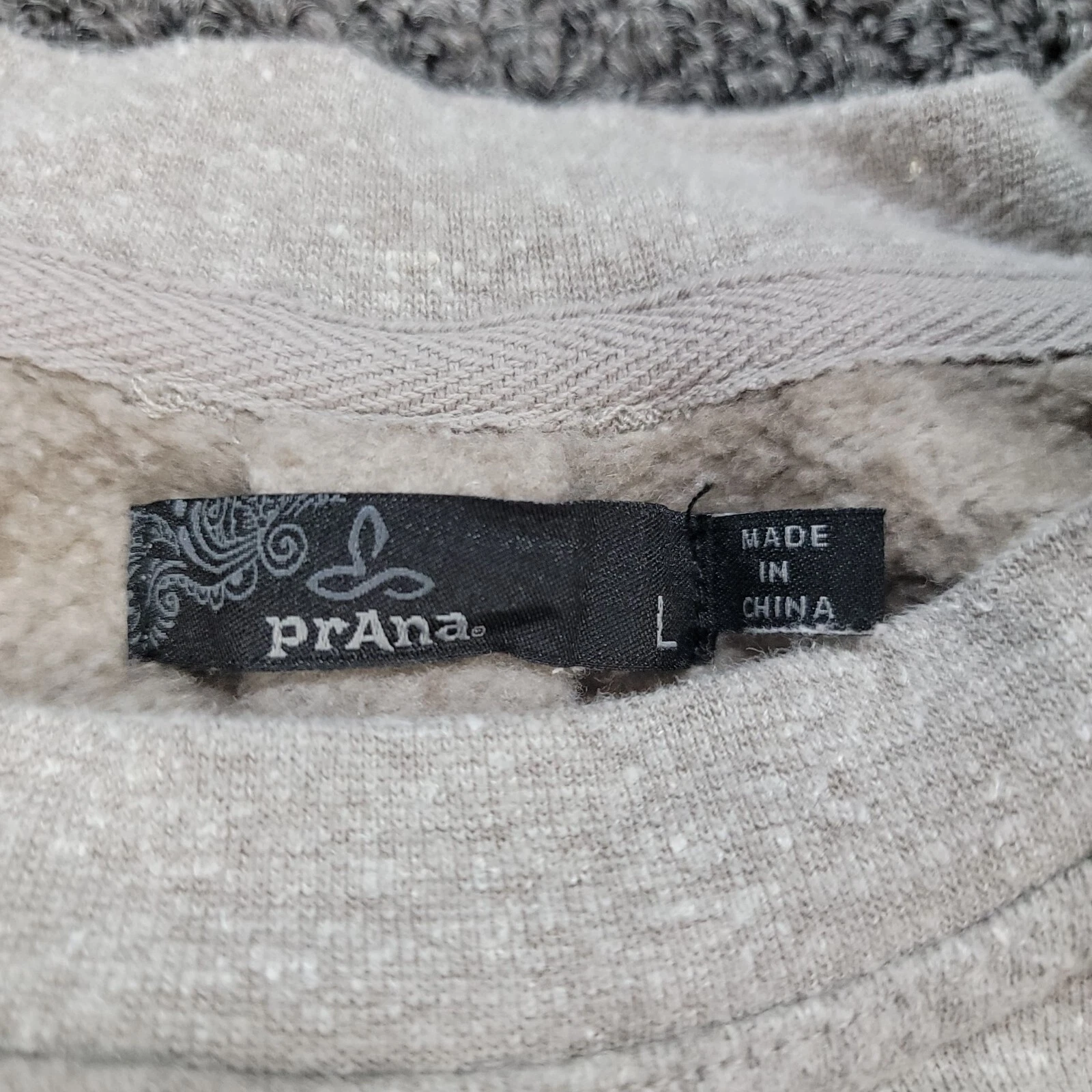 prana cozy up hemp blend soft raglan sleeve sweatshirt