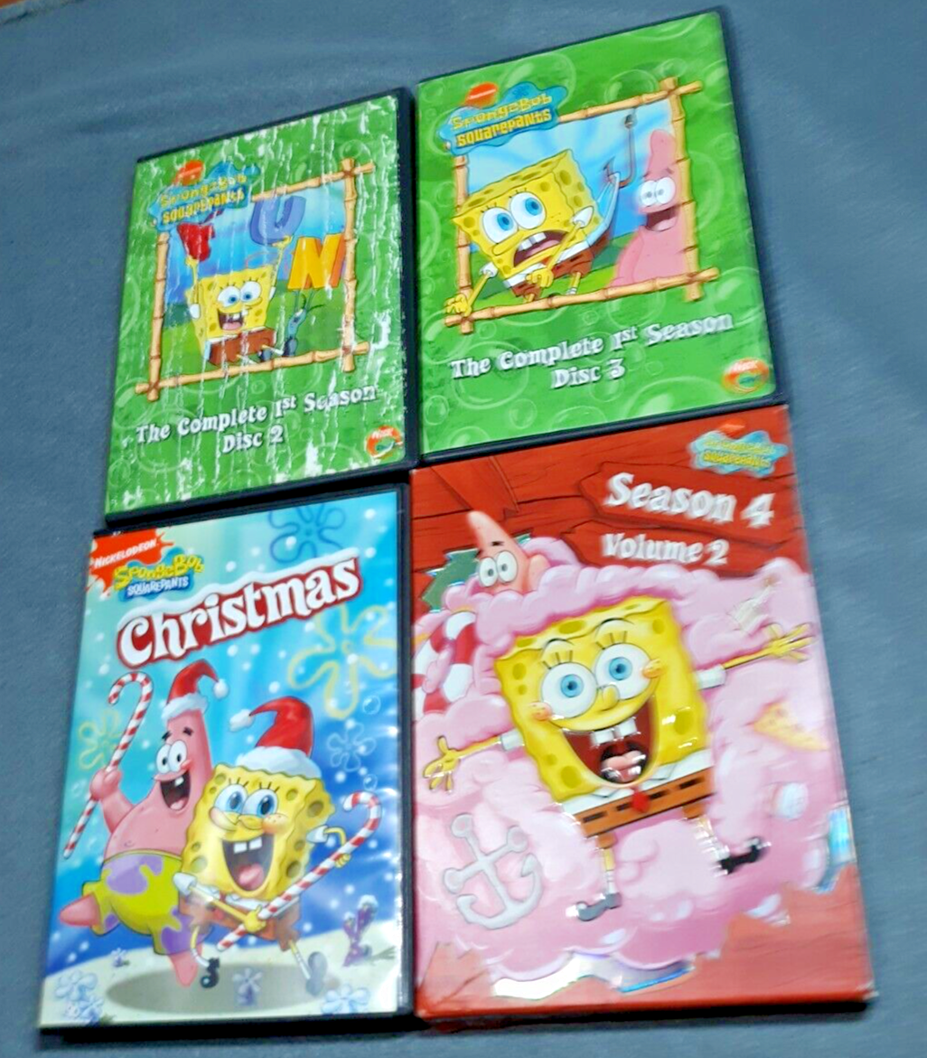 Lot Of Spongebob Squarepants DVDs Christmas DVD