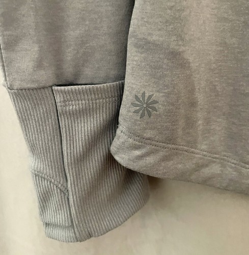 Athleta Mädchen Sweatshirt L 12 hellblau Langarm Rippborte Oberteil Activewear - Bild 5 von 8