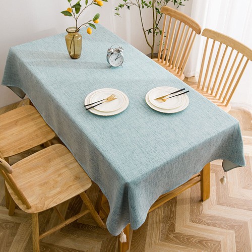 Cotton Linen Tablecloth Dinign Kitchen Table Cover Wedding Party Banquet Decor - Picture 25 of 29