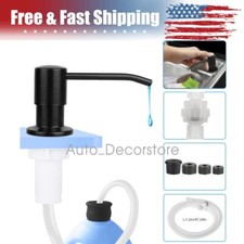 Stainless Steel Sink Soap Dispenser Kitchen Hand Liquid Pump Bottle Tube Kit New
