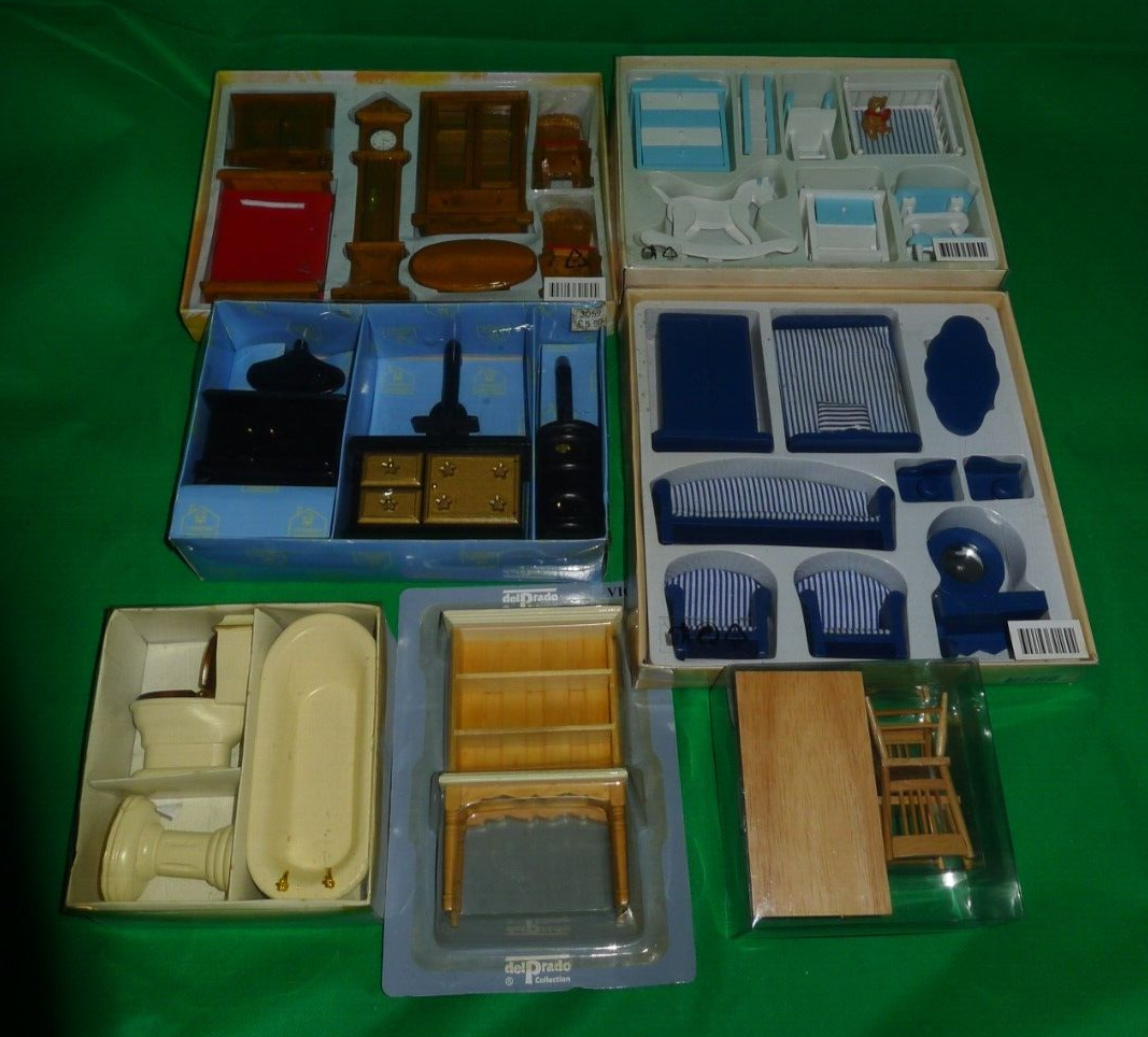 Dolls House furniture bundle clock rocking horse chair NEW Hickleton