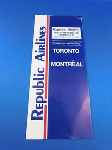 QUICK-REFERENCE-SCHEDULE-REPUBLIC-AIRLINES-TIMETABLE-APRIL-1985-TORONTO-MONTREAL