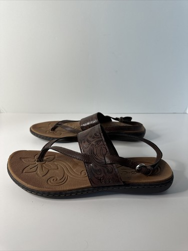 B.O.C Born Concept Woman's Size 10M Strappy Sandal. C53857 CHA15 Brown Leather - Picture 5 of 13