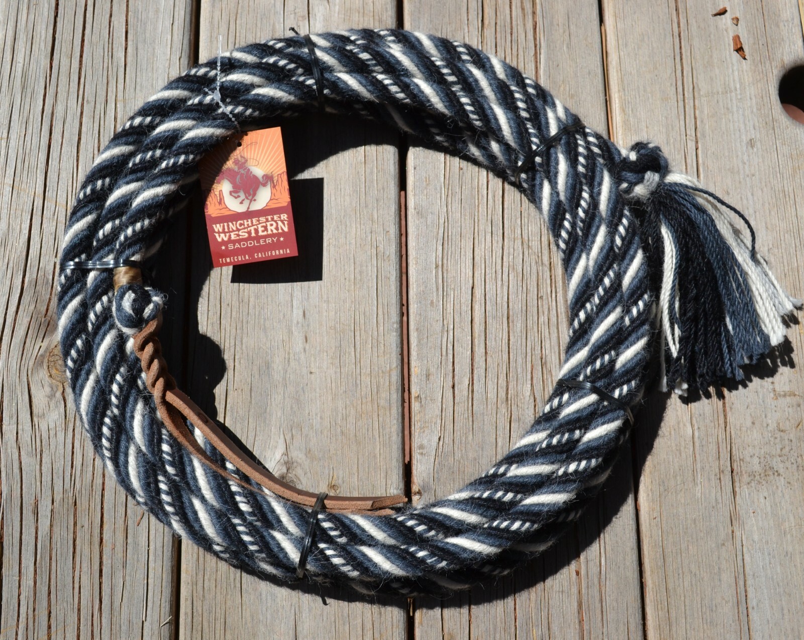1.6cm Alpaca Capelli Mecate Corda rossoini 6 Str x 6.7m scuro grigio, Nero, Bianco 1.6cm Alpaca Capelli Mecate Corda rossoini 6 Str x 6.7m scuro grigio, Nero, Bianco