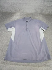 Arc'Teryx Polo Shirt Mens Large Adventus Comp Short Sleeve Gray Hiking 