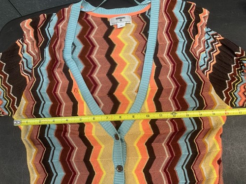 Suéter Cárdigan Missoni Chevron Mujer Botón Frontal Multicolor M - Leer - Imagen 6 de 10