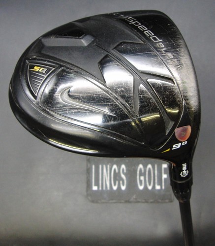 Nike SQ Machspeed Black STR8-FIT 9.5° Driver Stiff Graphite Shaft With Grip