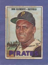 1967 Topps Roberto Clemente #400 HOF Pittsburgh Pirates LOW GRADE Nice Centering