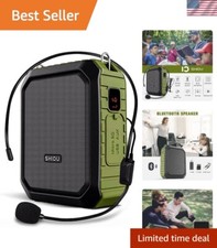 Voice Amplifier for Teachers, PA System Speaker 18W Portable Megaphone Work o...