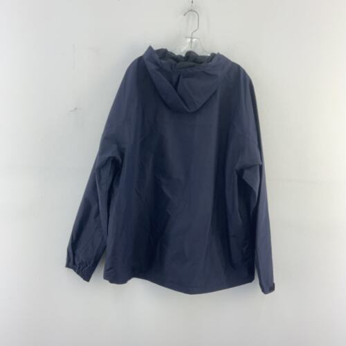 Dri Duck Blue Nylon Softshell Hooded Windbreaker Jacket XL - Preowned - Picture 2 of 5