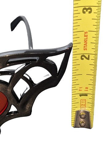 Vintage gruselige Fledermaus/Spinne Brille Halloween Maske Kostüm Neuheit rote Gläser - Bild 3 von 11