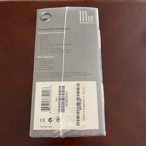 Vintage Palm IIIxe Handheld Personal Organizer PDA Brand New Sealed Box (III xe) - Zdjęcie 15 z 15