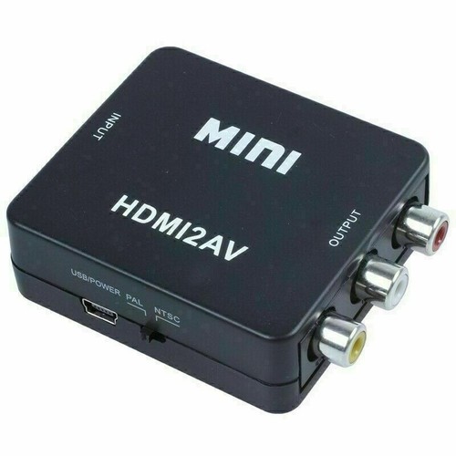 1080P Mini HDMI To RCA Audio Video AV CVBS Composite Converter Adapter For TV US - Picture 5 of 5