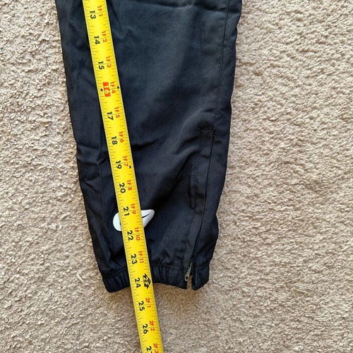 Nike Sweatpants Boys Medium 24x24 Tapered Leg Black Pockets Nylon - Picture 10 of 12