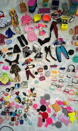 Gran Lote LOL Sorpresa! Omg Accesorios Algunas Barbie Too Ropa Zapatos Pelo Muñecas - Imagen 12 de 14