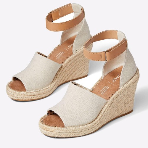 Sandalias de cuña de tacón clásico de moda Toms Marisol para mujer - Imagen 3 de 4