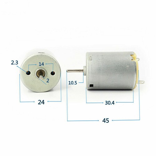 MABUCHI RC-280SA-20120 DC5V~12V 20800RPM High Speed 24mm Round Spindle Motor Toy - Picture 2 of 8