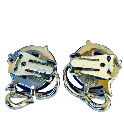 CORO Vintage Earrings Clips & Screwback Goldtone & Silvertone 4 Pairs - Picture 6 of 13