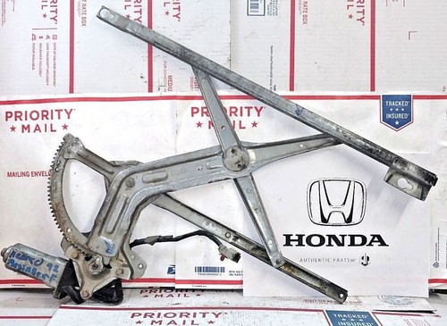 ORIGINAL 90 91 92 93 Honda Accord Front Right Power Window Regulator with Motor - Picture 2 of 8